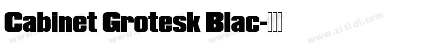 Cabinet Grotesk Blac字体转换